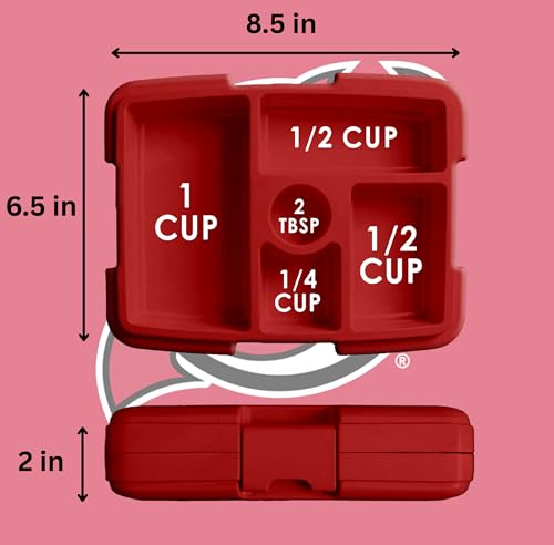 FOCO NHL Unisex-Adult Officially Licensed Team Color Stripe Primary Logo Hockey Leak Proof 5 Compartment Bento Lunch Box - New Jersey Devils - color: New Jersey Devils