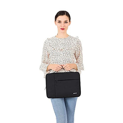 MOSISO Laptop Case 13.3 inch, 13.3 inch Laptop Sleeve with Handle | Compatible with MacBook Air/Pro 13/Pro 14, HP Dell ASUS Lenovo, Polyester Multifunctional Computer Bag, Black - color: Black, size: 13.3 inch