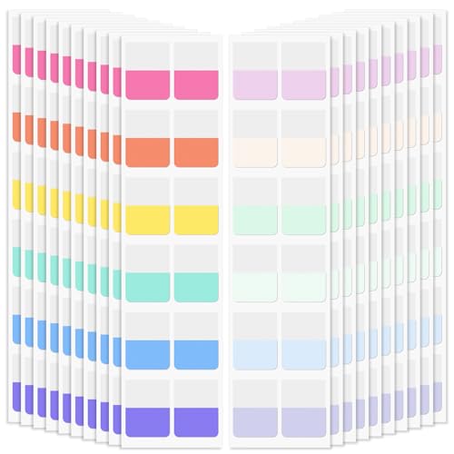 Imeepa 240 PCS Sticky Index Tabs, 12 Colors Page Markers(1 inch) | Writable & Repositionable File Tabs, Perfect For Notes, Document Classification, Reading, 12 Bright Colors - color: Mixed Color-medium-240pcs