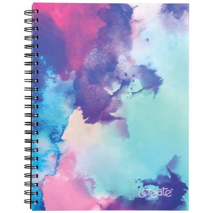 UCreate Fashion Poly Sketch Book, Watercolor Splash, 9" x 12", 1 Count - style: Watercolor Splash; 9" x 12"