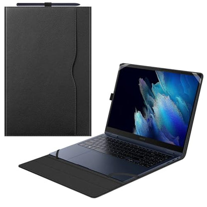 Fintie Sleeve Case Cover for 15.6" Samsung Chromebook Plus XE550XGAA / Samsung Galaxy Book4 360 NP960XGK / Book3 360 NP750QFG / Book2 Pro 360 NP950QED / Book2 Pro NP950XED, Black - color: Black