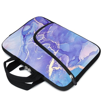 11.6-12.2 inches Laptop Sleeve Chromebook Case Ultrabook Case Notebook Sleeve Tablet Case Neoprene Handle Sleeve for Men Women, Two Pockets(Purple) - color: Purple