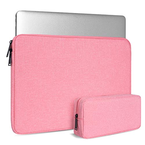 15.6 Inch Laptop Sleeve Case for Lenovo IdeaPad 3 3i/Lenovo ThinkPad E15/ Legion/Yoga 7i 16 inch/Flex 5, LG Gram 16", Dell HP Asus Acer Chromebook with Small Case, Pink - color: Pink, size: 15.6 Inch