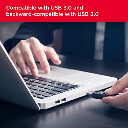 SANDISK 64GB Ultra USB 3.0 Flash Drive - SDCZ48-064G-GAM46, Black - size: 64GB