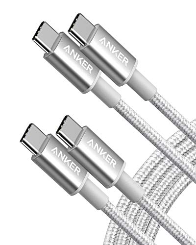Anker USB C to USB C Cable, Type-C 60W Fast Charging Cable (6 FT, 2Pack) for iPhone 17 Series, iPad mini 6 and More (Silver) - color: Silver, size: 6FT*2