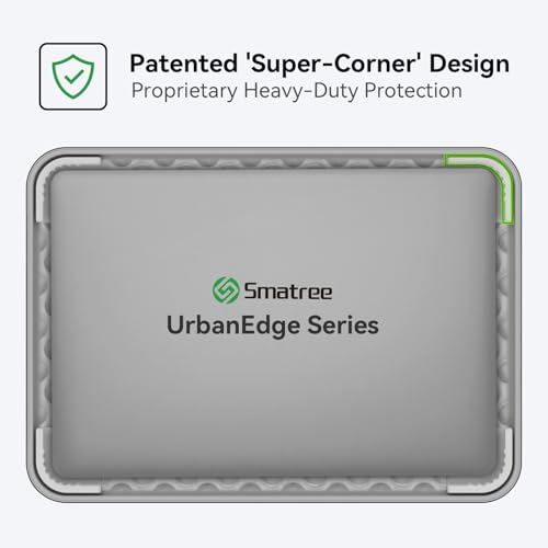Smatree Urbanedge Laptop Sleeve Case for 14 inch ASUS Chromebook Plus CX3402/CX1405, Case with Accessory Pocket and Handle, Patented Super-Corner Shock Protection (UE420)