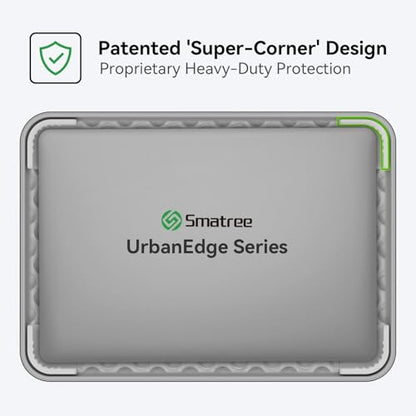 Smatree Urbanedge Laptop Sleeve Case for 14 inch ASUS Chromebook Plus CX3402/CX1405, Case with Accessory Pocket and Handle, Patented Super-Corner Shock Protection (UE420)