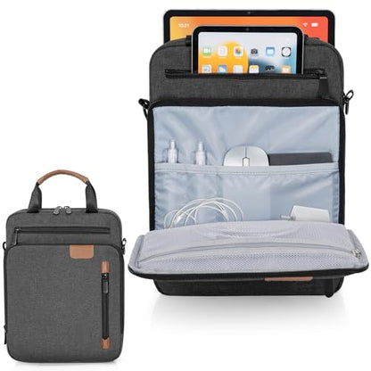 12.9 Inch Tablet Sleeve Bag, Padded Carrying Case for 13" iPad Air M4 M3 M2 2026-2024, iPad Pro M5 M4 M2 M1, Samsung Galaxy Tab S9 FE+/S9+/S8+/S7 FE/S7+ 12.4" 2022/2023, Surface Laptop Go 12.4" - color: Grey, size: 12.9 Inch