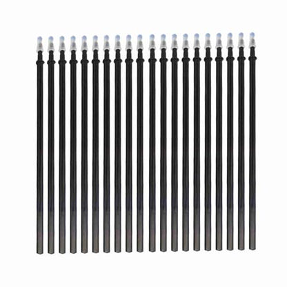ZJchao Erasable Pens, Pen Refills Erasable Gel Pens Blue Ink Gel Ink Pen Refills with Fine Point 0.5mm Replacement for Office School Writing (20pcs) - color: Black, size: 20pcs