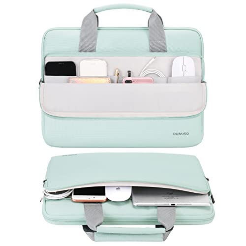 DOMISO 15.6 inch Laptop Case Sleeve Protective Cover Compatible with 16 inch MacBook Pro M4 M3 M2/Pro Max,15.6-16 inch HP Dell ASUS Lenovo Chromebook,Waterproof Computer Cases Bag,Mint Green - color: Mint Green, size: 15.6 inch