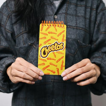 Cheetos Cute Spiral Small Notebook Pocket Size Notepad, College Ruled Memo Pads for Home, Office, College and School 6.5"x3.5" - color: Cheetos, size: NOTEPAD