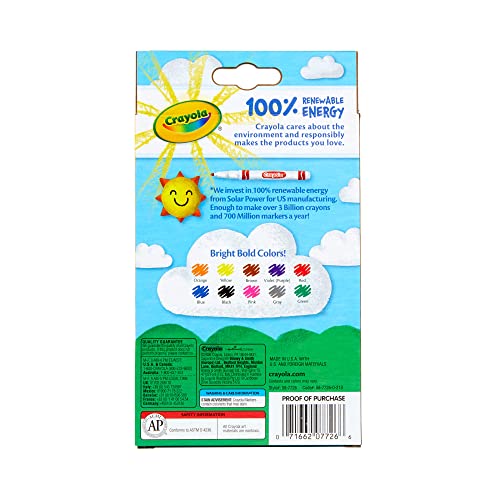 CRAYOLA MARKERS FINE LINE 10 COUNT - size: 10 Count (Pack of 1)