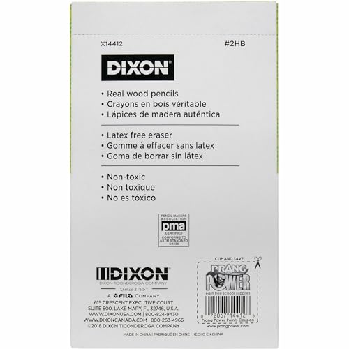 Dixon® Pencils, #2 Soft Lead, Box Of 144 - size: 1 Count (Pack of 144)