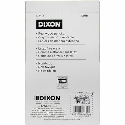 Dixon® Pencils, #2 Soft Lead, Box Of 144 - size: 1 Count (Pack of 144)