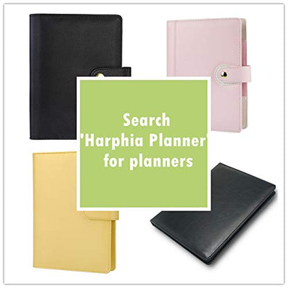 A6 Planner Refill, Refillable Notebook Paper, 6 Ring Binder Refill, for compatible with Filofax, Black Paper, All Blank, 2 Pages per Sheets, 40 Sheets in Total A6 3.74'' x 6.69'' - color: Black Blank, size: A6