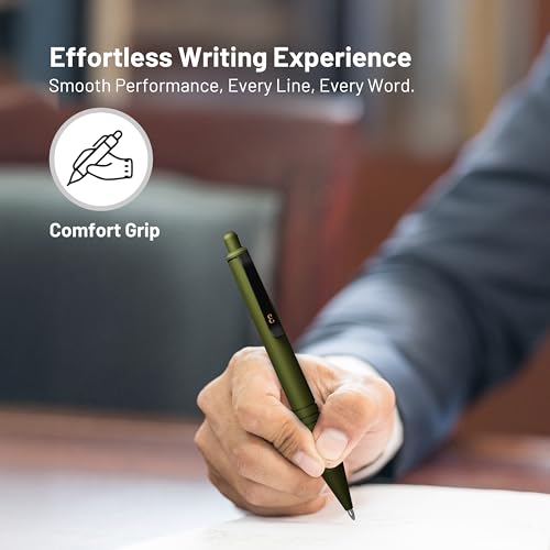 Everyman OD Green Super Matte Mini Click Pen | Compact Refillable 0.7mm Gel Pen with Premium Grip | Pocket-Size Metal EDC Pen for Travel, Office, Journaling & Everyday Writing - color: OD Green, style: Mini Click