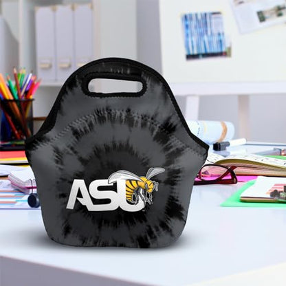 Campus Lab Alabama State University Tie-Dye Soft Neoprene Lunch Bag, School - color: Alabama State University Hornets