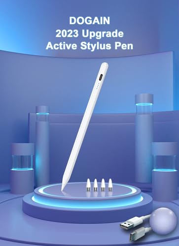 Stylus Pens for Touch Screens Power-Display Tablet Pen POM Tip Magnetic Digital Touch Pen Compatible with iPhone/iPad/iPad Pro/Lenovo/Switch 1/2/Other Smartphone and Tablet Devices (White) - color: 2SS-White