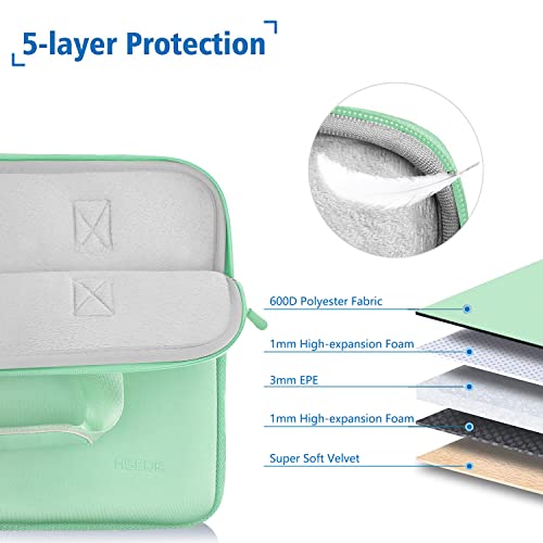 Hseok Laptop Sleeve 14 inch Case with Small Case, Compatible with MacBook Neo 14, MacBook Pro 14 M5/M4/M3/M2/M1, XPS 14 and Most 14 inch Notebooks, Neoprene Computer Handbag,L01U01 - color: L01u01, size: 14"