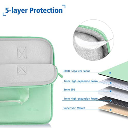 Hseok Laptop Sleeve 14 inch Case with Small Case, Compatible with MacBook Neo 14, MacBook Pro 14 M5/M4/M3/M2/M1, XPS 14 and Most 14 inch Notebooks, Neoprene Computer Handbag,L01U01 - color: L01u01, size: 14"