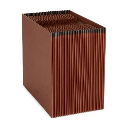 Blue Summit Heavy Duty Accordion File Organizer, Expanding File, Open Top, Letter Size, 31 Day File Organizer with 31 Pockets