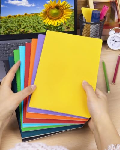 Gwybkq A5 Notebooks Bulk Blank Journals 16 Packs(5.5x8.3), Travel in Bulk Colorful Soft Cover, Sketchbook with No Lines Writing Diary Subject Notebooks Planner 30 Sheets/60 Pages - style: Unlined