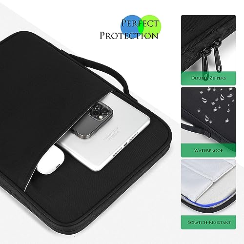 9.7-11 Inch Tablet Sleeve Case Compatible with 11" Samsung Galaxy Tab A11+ S9 S8 S7 / Galaxy Tab A7 S6 A 10.4 10.1 Tablet Bag,iPad 11th/iPad Pro M5 M4/Air 11 M2 M3 M4 2026 Carrying Bag(Black) - color: Black, size: 9.7-11 Inch