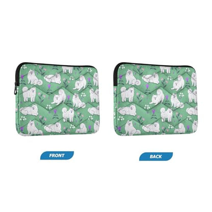 Cute Laptop Sleeve 13 inch Cute Samoyed Dog Laptop Bag 14 inch Waterproof Computer Bag for Women Laptop Accessories Computer Cover Bag for Tablet Men - color: Cute Samoyed Dog