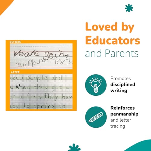 Channie’s Practice Handwriting & Printing Paper Workbook One Page A Day, 500 Pages Front & Back, 250 Sheets, Grades PreK – 1st, Size 8.5” x 11” - style: School of Ream, 500 Pages