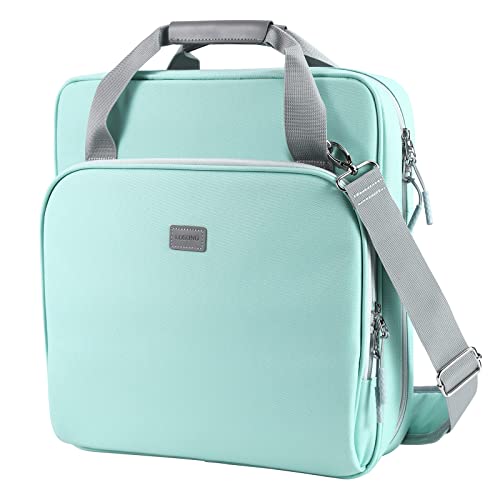 2 Inch 3 Ring Zipper Binder O-Ring with Strap & Multi-Pockets | Binder with Strap 500 Sheet Capacity for School and Office Binder Organizer, Compatible with 13-Inch MacBook/Table,Light Blue - color: Light Blue, size: 2Inch-O-ring