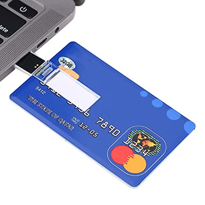 Card U Disk, Simple Unique USB Flash Drive 32GB Computer External Student Office Creative Portable Storage Card Shape U Disc,for Computer Laptop Desktop
