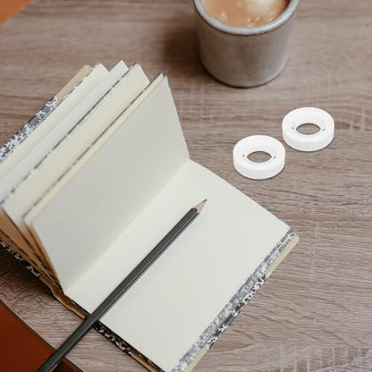 Lurrose 12mm Matte Writable Tape for Gift Wrapping and Correction, BOPP Tape with No Residue, 25 Meters Per Roll, for Students and Office Study Use