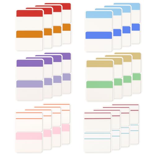 KICNIC Sticky Tabs 480 Pcs 2Inch, Pastel Book Tabs, Adhesive BOPP Page Tabs, Transparent Annotation Labels, Tabs for Notebooks, Small Markers for School, College, Office (12 Colors) - color: Pastel Colors, size: 480pcs