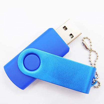 256MB USB Flash Drives Thumb Drive U Disk PenDrive Memory Sticks for Pupil Student Presents Gifts (Blue) - color: Blue