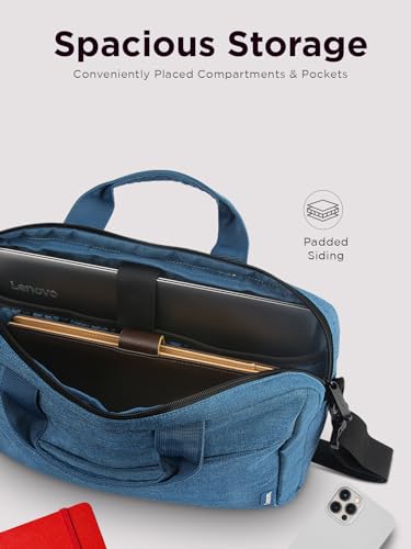 Lenovo Laptop Carrying Case T210, 15.6-Inch Laptop and Tablet, Sleek Design, Durable and Water-Repellent Fabric - color: T210 | Blue, size: 15.6 inch (Pack of 10)