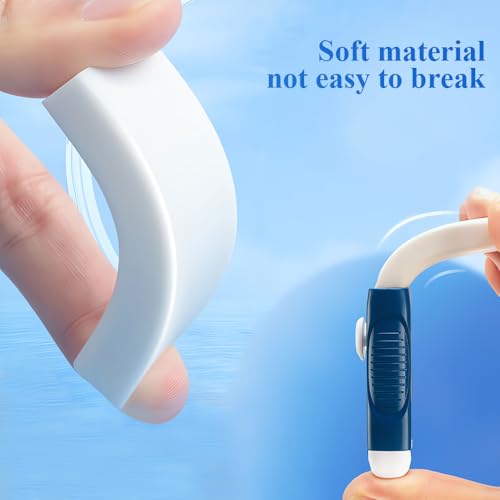 M&G 4 Pack Erasers Sliding Retractable Eraser, Soft White Color Cute Erasers Push Pull Eraser with Plastic Sleeve for Students Kids, School Office Home Supplies - color: Blue + White