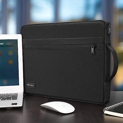 KIZUNA Laptop Sleeve 11 Inch Water-Resistant Computer Case Hand Bag for 13" MacBook Pro M2/13 Surface Pro 8 X/13.4" DELL XPS 13/12.4" Samsung Galaxy Tab S7/11.6" Samsung Chromebook 4/13.3" ASUS - color: Black, size: 11-11.6 Inch / MacBook Pro M2 2022