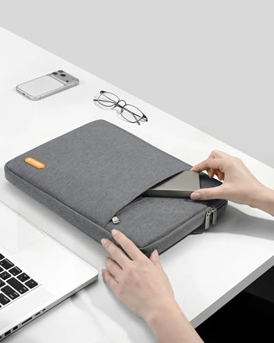 Bagasin 13.3-14 Inch Laptop Sleeve Case for MacBook Pro | Compatible with MacBook Pro M1-M5 2026 A3426 A3427 A3434 A3185 A3401 A3112, Fits HP Dell ASUS Lenovo 13.3-14 inch notebooks - color: Grey, size: 13.3-14