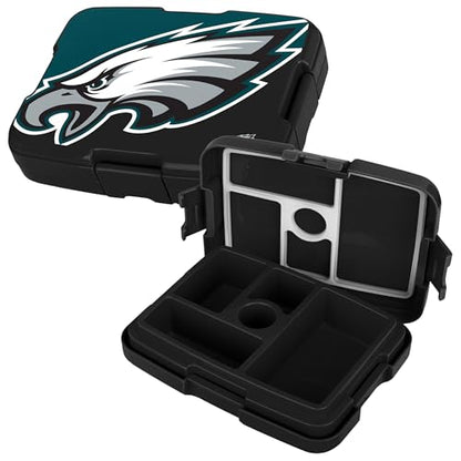 FOCO NFL Unisex-Adult Officially Licensed 2-Tone Big Logo Team Color Football Leak Proof 5 Compartment Bento Lunch Box - Philadelphia Eagles - color: Philadelphia Eagles