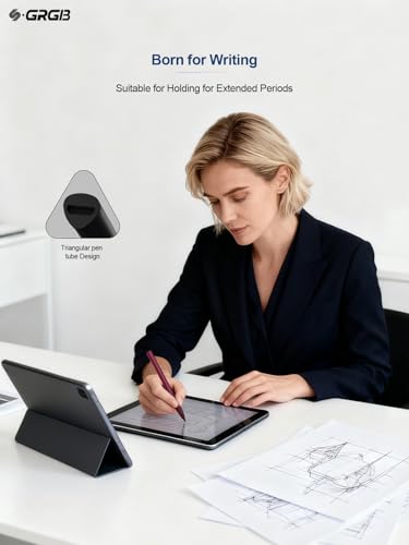 Stylus Pen for Microsoft Surface Pro 12 11 10 9 8 7 6 5 | 4096 Tilt Pressure Palm Rejection Magnetic Attachment Rechargeable