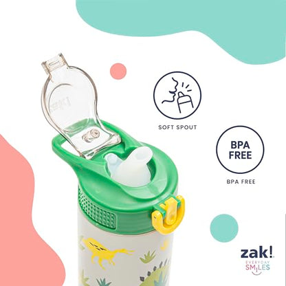 Zak Designs KPop Demon Hunters Sage Kids Water Bottle For School or Travel, 19oz Stainless Steel Water Bottle With Straw and Leak-Proof, Pop-Up Spout Cover, BPA Free (Saja Boys Soda Pop Tour) - color: KPop Demon Hunters (Saja Boys Soda Pop Tour)