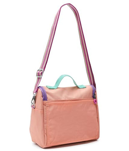 Kipling Women's New Kichirou Fc Lunch Bag, Insulated Lunch Bag, Snack Tote - color: Pinky Orange C