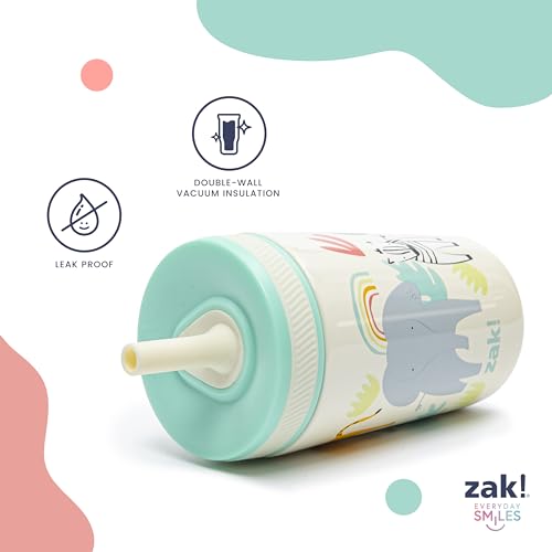 Zak Designs The Super Mario Galaxy Movie Kelso Toddler Cups For Travel or Home, 12oz Vacuum Insulated Stainless Steel Sippy Cup With Leak-Proof Design, BPA Free (Mario, Yoshi, Toad) - color: Mario, Yoshi, Toad