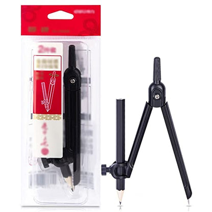 Bow Compass Compass Set, Compass for Geometry Math Geometry Kit Drafting and Drawing Tools for Student and Engineering Drawing Carpenter Compass (Color : A) - color: A