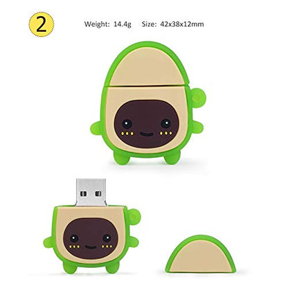 32GB USB Flash Drive Cute Nuts Model Memory Stick, Pack of 3 Pcs, Gift for Students and Children - color: Nuts Model 32GB*3