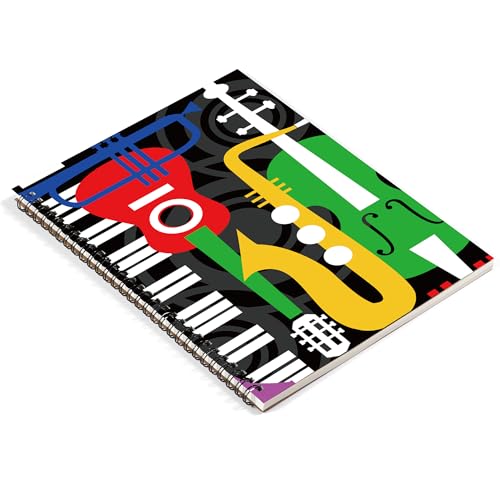 MAXCURY Blank Sheet Music Composition Manuscript Staff Paper Art Music Notebook Black 100 Pages 26x19cm (Machine) - color: Music Machine