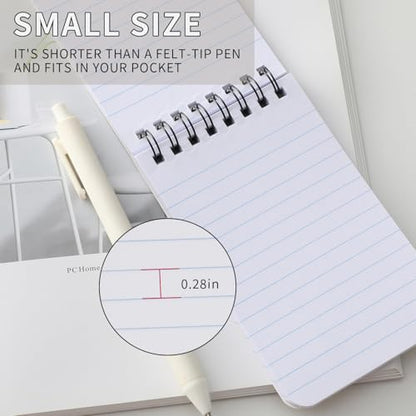 QiCheng 6pcs Pocket Notebook Mini Notepad Small Spiral Notebooks 3X5Inch | functionality PortabilityPortability convenience - size: 6-dark colour