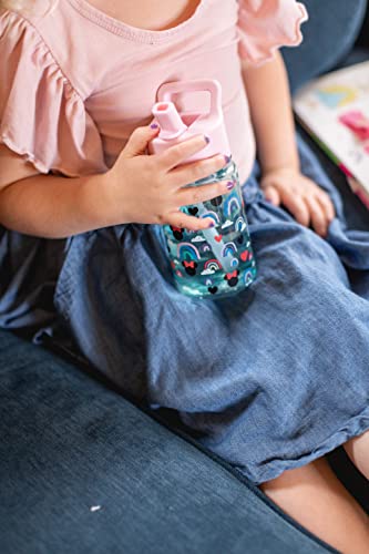 Simple Modern Disney Princess Kids Water Bottle Plastic BPA-Free Tritan Cup with Leak Proof Straw Lid | Reusable and Durable for Toddlers, Girls | Summit Collection | 12oz, Princesses Royal Beauty - color: Disney: Princesses Royal Beauty, style: Straw Lid