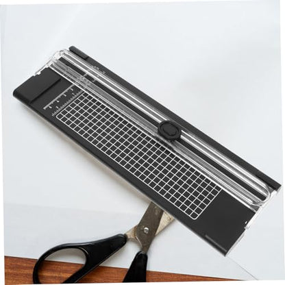 KALLORY Paper Cutting Tool Portable Paper Trimmer for Scrapbooking Accurate Invisible Cutter for Photos and Crafting Design for Home and Classroom Use