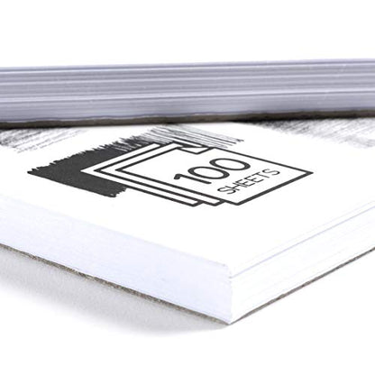 ARTISTIK Spiral Sketch Pad – 100-Sheet Perforated Sketchbook for Pencil, Pastel & Crayon – 100 g/m²(68lb) Mixed Media Sketching & Writing Pad – 9" x 12", Pack of 2 - size: Sketch Pad 9 x 12"
